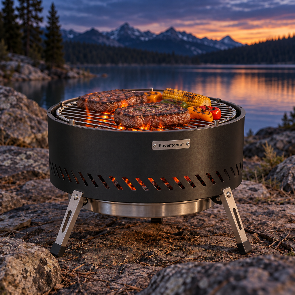 Kaventoore™ EmberCore Smokeless Fire Pit & Grill