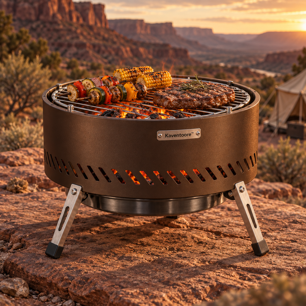 Kaventoore™ EmberCore Smokeless Fire Pit & Grill