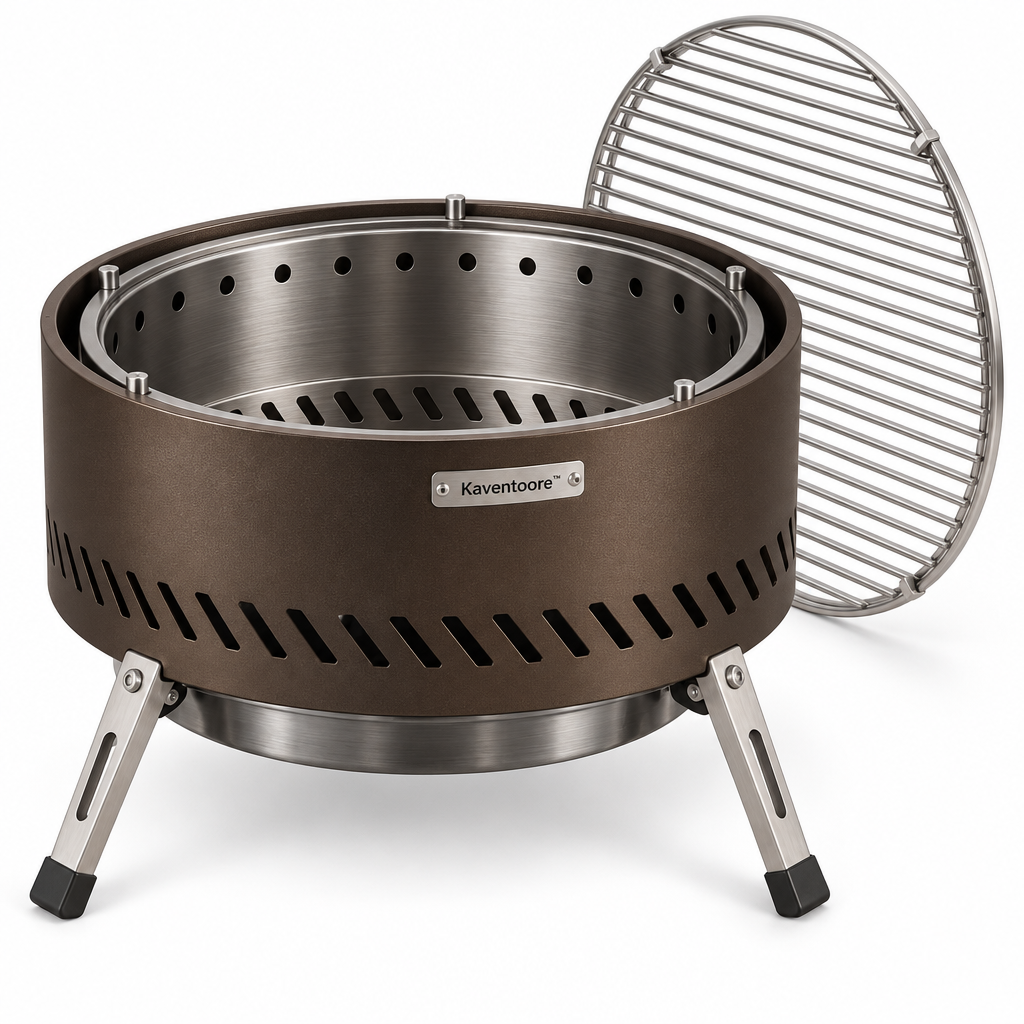 Kaventoore™ EmberCore Smokeless Fire Pit & Grill