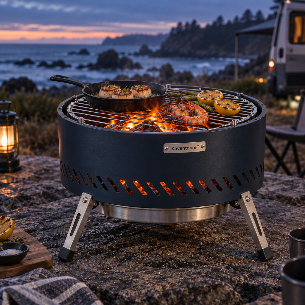 Kaventoore™ EmberCore Smokeless Fire Pit & Grill